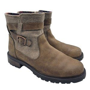 Merrell Legacy Buckle Boot Womens Size 5 Brown Waterproof MDry Zip Up J97340